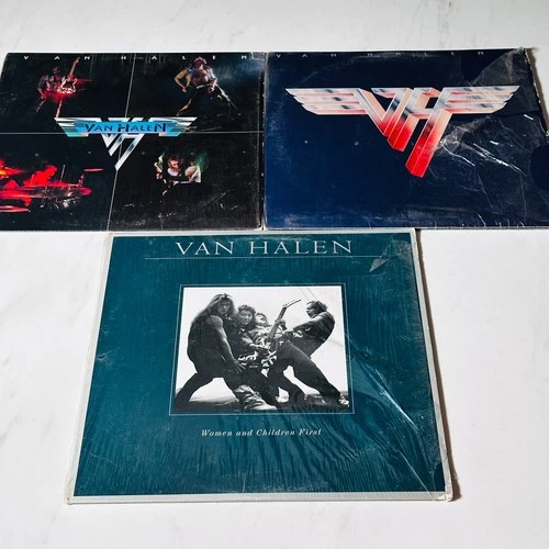 Van Halen - Lot of 3 LP Records - VH - Van Halen II - Women and Children First