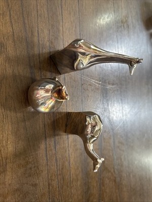 Dansk Silver plated Camel, Giraffe, Barnyard Cat