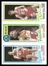 1980-81 Topps Rudy Tomjanovich / Eddie Johnson / Doug Collins #13 / 111 / 179