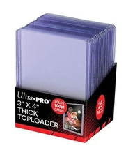  3" X 4" Super Thick 100PT Toploader 25ct 