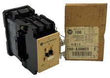 Allen Bradley 100-A38N*3 / 100-A38ND3 /C 38A 3-Pole Contactor w/ 195-GA10 /A