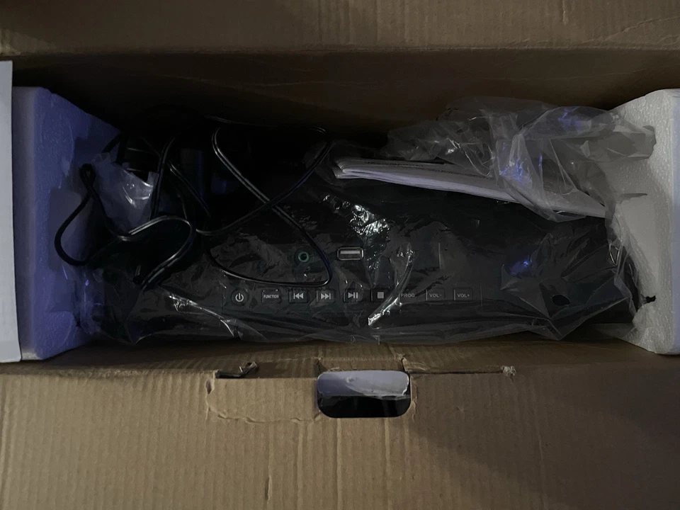 Jensen JBS-300CB Black AM/FM Stereo Wall Mountable Bluetooth CD Music System - Image 3 of 3