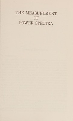 Measurement of Power Spectra from the Point of View of Communicat