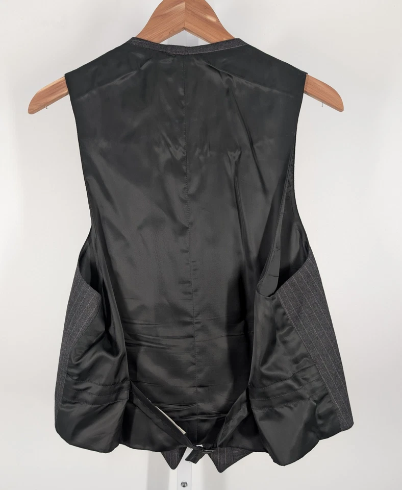 Brooks Brothers Vintage 60s Gray Pinstripe Blazer Waistcoat 2Piece Jacket + Vest - Image 4 of 4