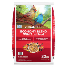 Vibrant Life Economy Blend Wild Bird Seed with Black Oil Sunflower, 20 lb