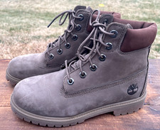 Timberland "Premium" 6-Inch Boot - Boys Sz 5 - Big Kid - Chocolate Chip - Nice