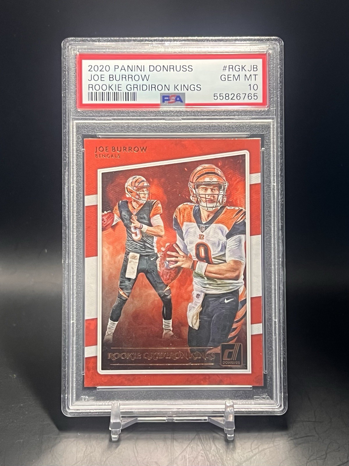 Joe Burrow Panini Donruss Gridiron Kings #RGKJB Rookie