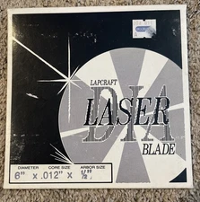 Diamond Laser Blade Lap Craft 6 Inch Diameter Great For Rock Cutting