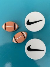 Foot Ball Logo Sports Shoe Charms Fits Crocs - Jibbitz-style Shoe Decoration"