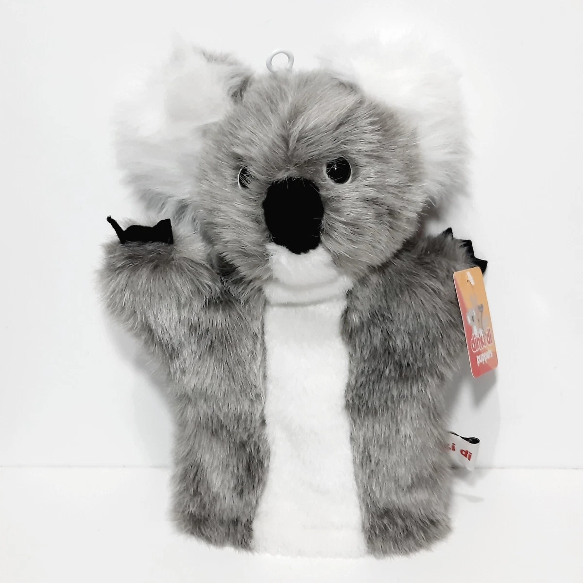 Dinki Di Koala Bear Plush Hand Puppet 10" Australia Gray White 25cm NEW w/Tag