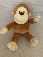 Mothercare Brown Monkey Chimp Soft Toy Comforter Plush 7” MC213