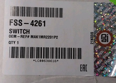 Genuine PAI FSS-4261 TURN SIGNAL SWITCH