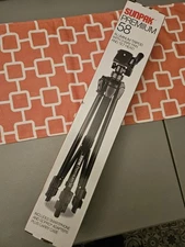 Sunpak Premium 58 Aluminum 3 Way Pan & Tilt Head Folding Tripod Black