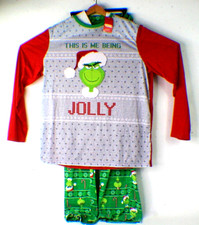 Kohl's Dr. Seuss THE GRINCH Christmas Pajama Set "Me Being Jolly" Men's Large