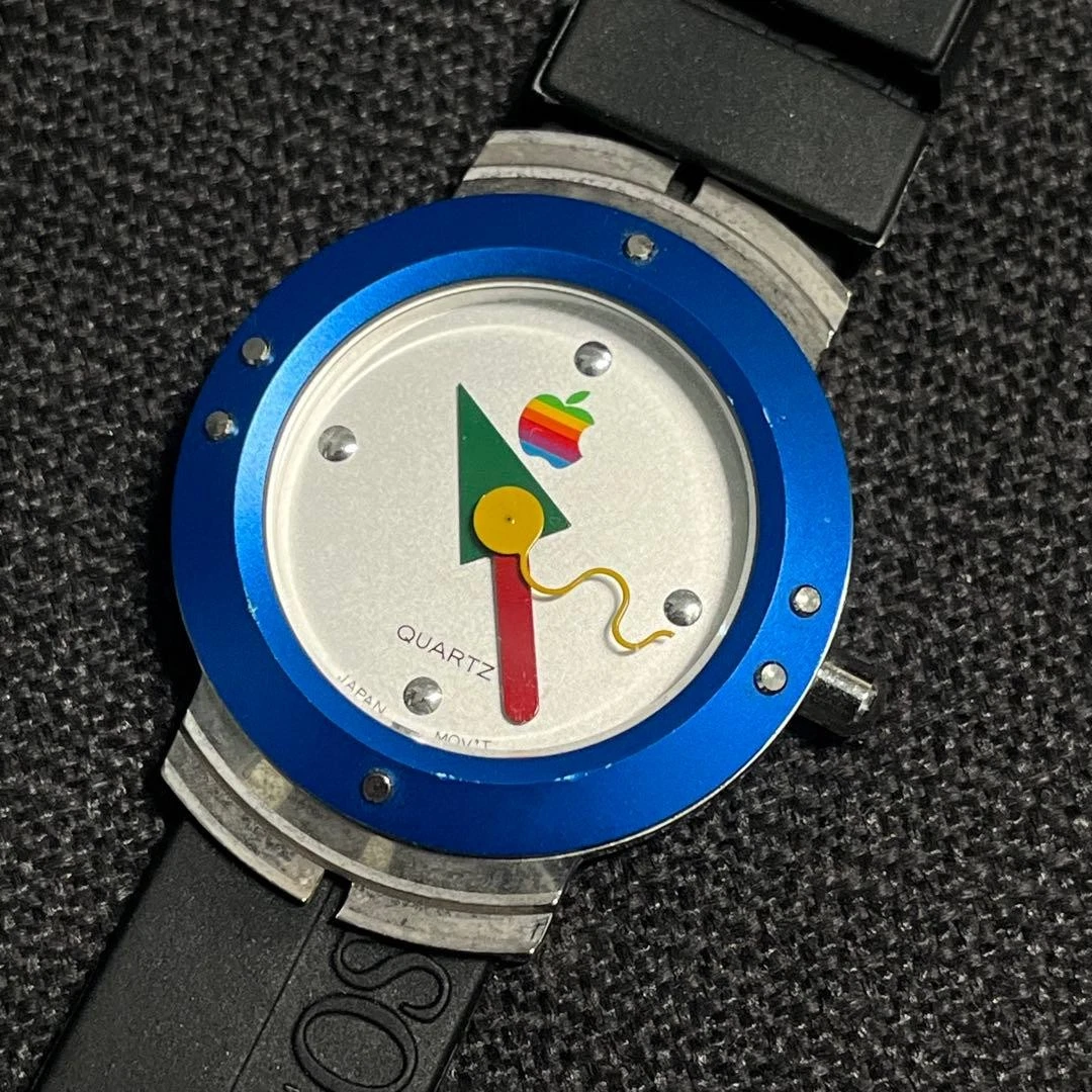 【希少・非売品】Apple Mac OS 1995 ヴィンテージ腕時計 Apple Mac OS Watch 1995 Vintage Promo Quartz Computer