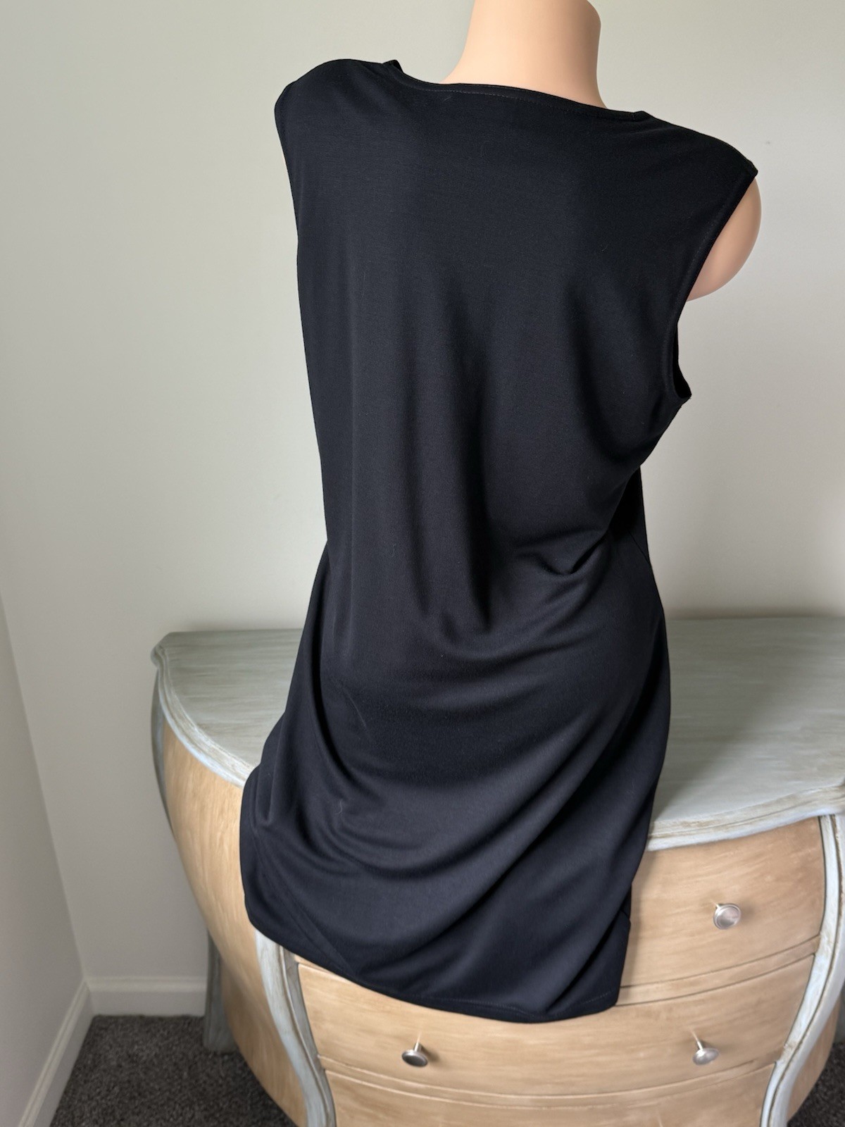 Coldwater Creek Dress Solid Black Basic Women’s L… - image 5