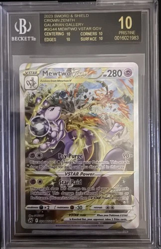 Mewtwo VSTAR GG44/GG70  - 2023 SWSH Crown Zenith - BGS 10 - BLACK LABEL