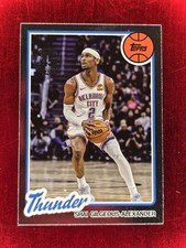 2025-2026 Topps Shai Gilgeous-Alexander 80BK-91 1980-81 45th Anniversary Thunder