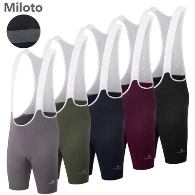 Miloto Fahrrad Trägershorts Unisex 5D Gepolstert Rad Rennrad Trägerhose Kurz - Bild 1 von 4
