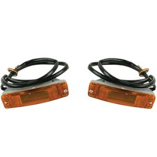 Front Bumper Turn Signal Assembly Set - Fits Vw Beetle 1968-1973 - 113953049ak