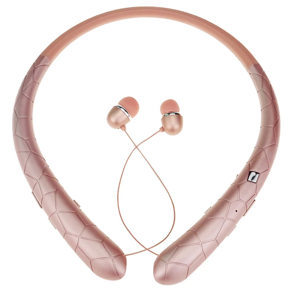 Waterproof Bluetooth 5.0 Neckband Headset with Noise Canceling