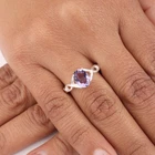 Rare Iolite Gemstone 925 Sterling Silver Jewelry Women Ring For Anniversary Gift