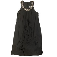 Vince Camuto Beaded Neck and Chiffon Midi Dress Size 2