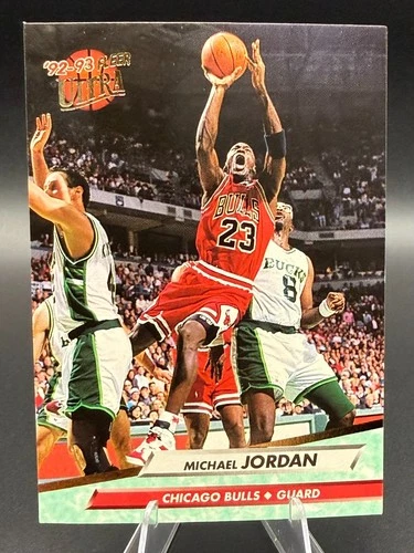 Michael Jordan 1992-93 Fleer Ultra Basketball Card #27 Chicago Bulls - 081