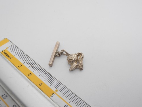Elmo Medieval: Cufflinks Silver 925 - House Crests - Usbergo - Armour Dark - Picture 2 of 2
