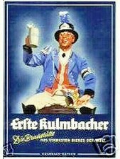 EKU 1. Kulmbacher Aktiens Piwo Browar Drezno Kulmbach Akti 1923 Bawaria Saksonia