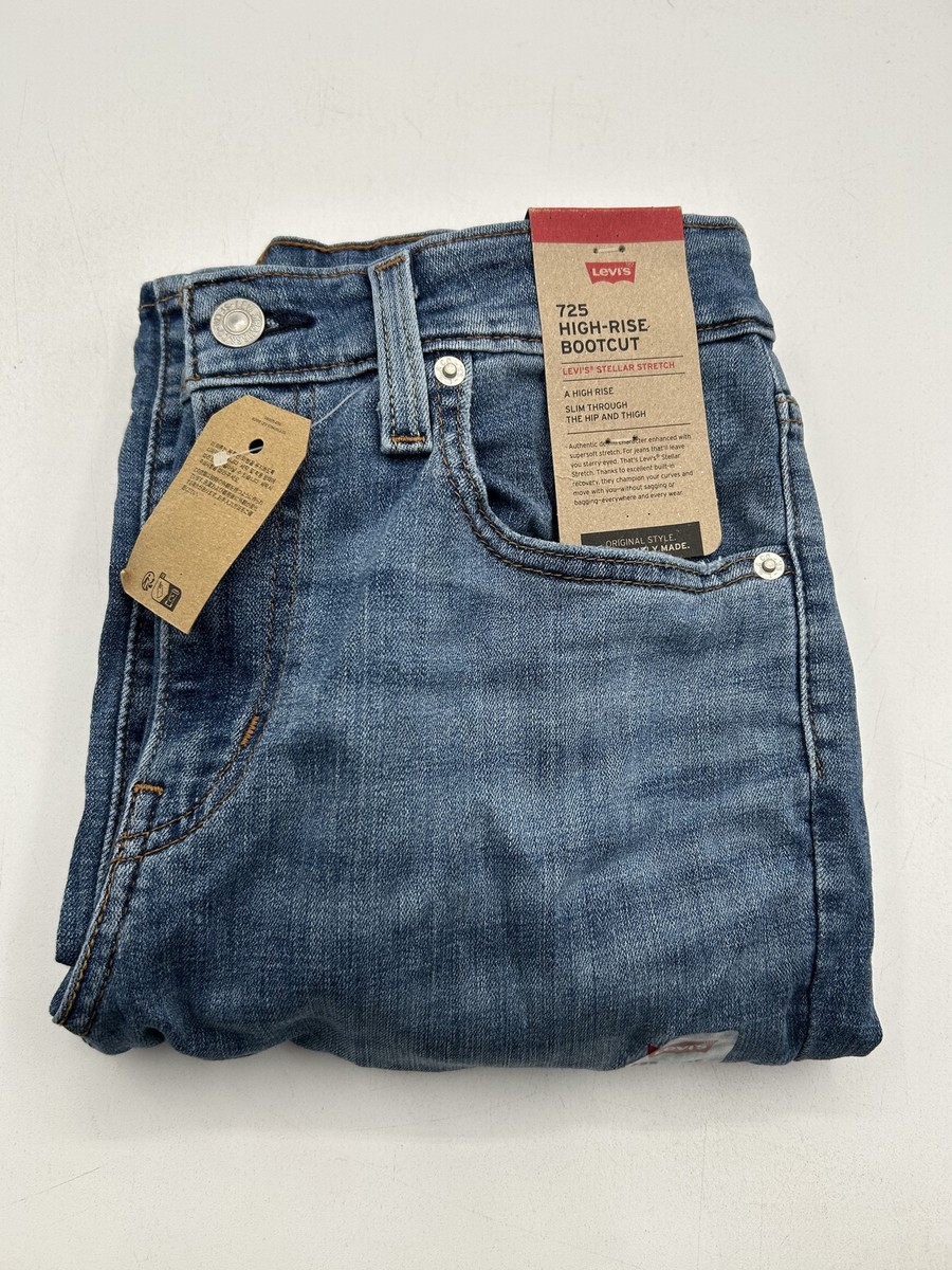 Levi's Women's 725 High Rise Bootcut Jeans Blue 28W x 32L