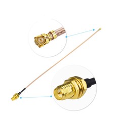 2pcs U.FL to RP-SMA Female Cable 30cm for WiFi Antenna Router Gateway