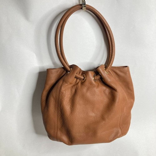 Michael Kors Tan Astor Large Ring Tote Bag Hobo Purse Pebbled Leather - Picture 2 of 7