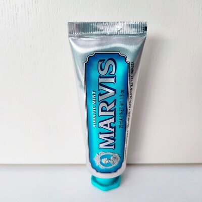 Marvis Aquatic Mint Toothpaste, 25ml, Travel Size, Brand New Sealed!