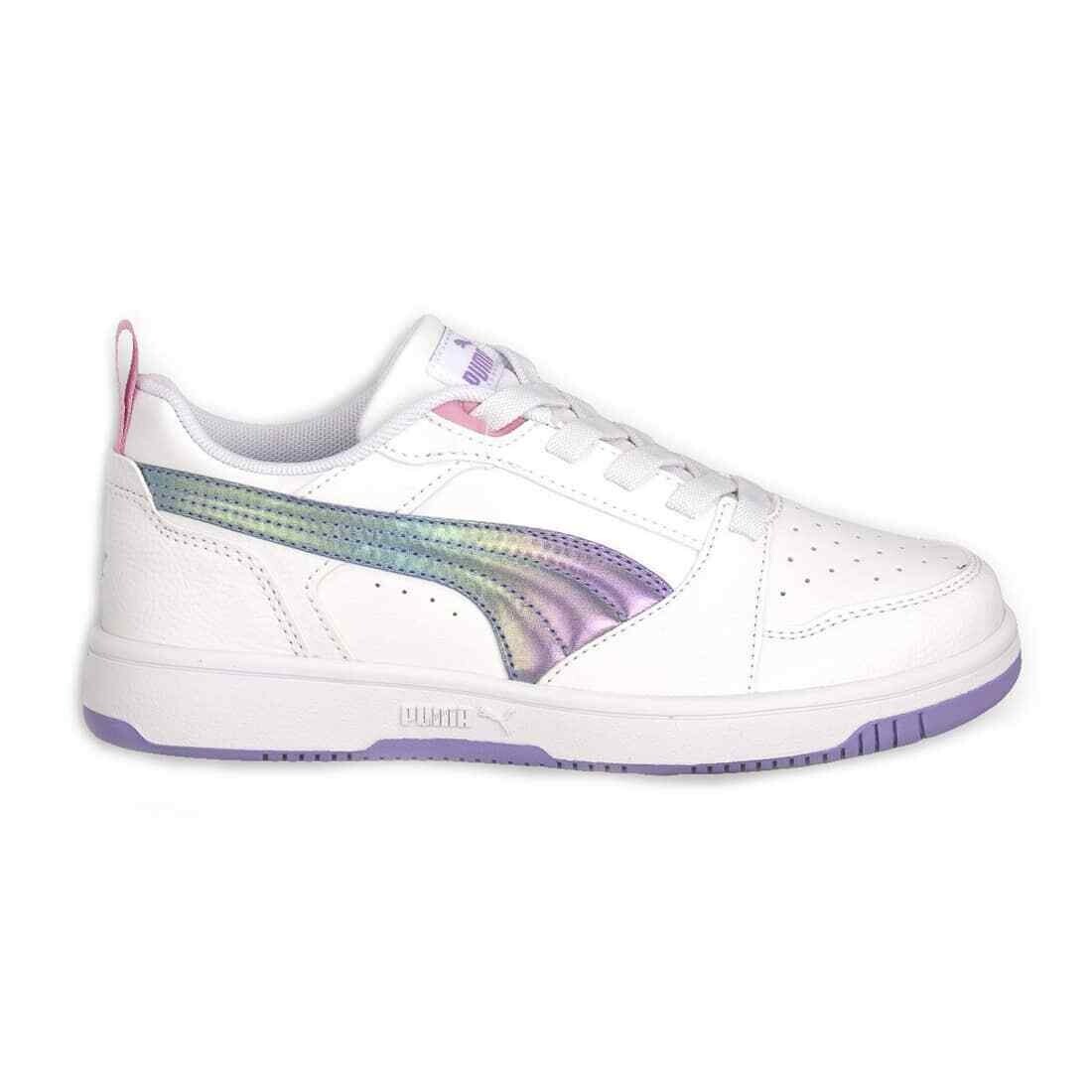 Puma Girl Shoes Rebounv V6 Bouncy Sneakers Gym Basketball Retro