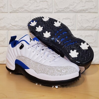 Air Jordan 12 Low Golf NRG P22 Mens Size 9 White Game Royal Blue