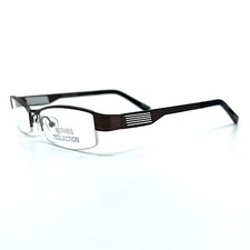 Nutmeg Collection Eyeglasses NM232 Dk.Brown Rectangle half rim 52[]17 135 mm