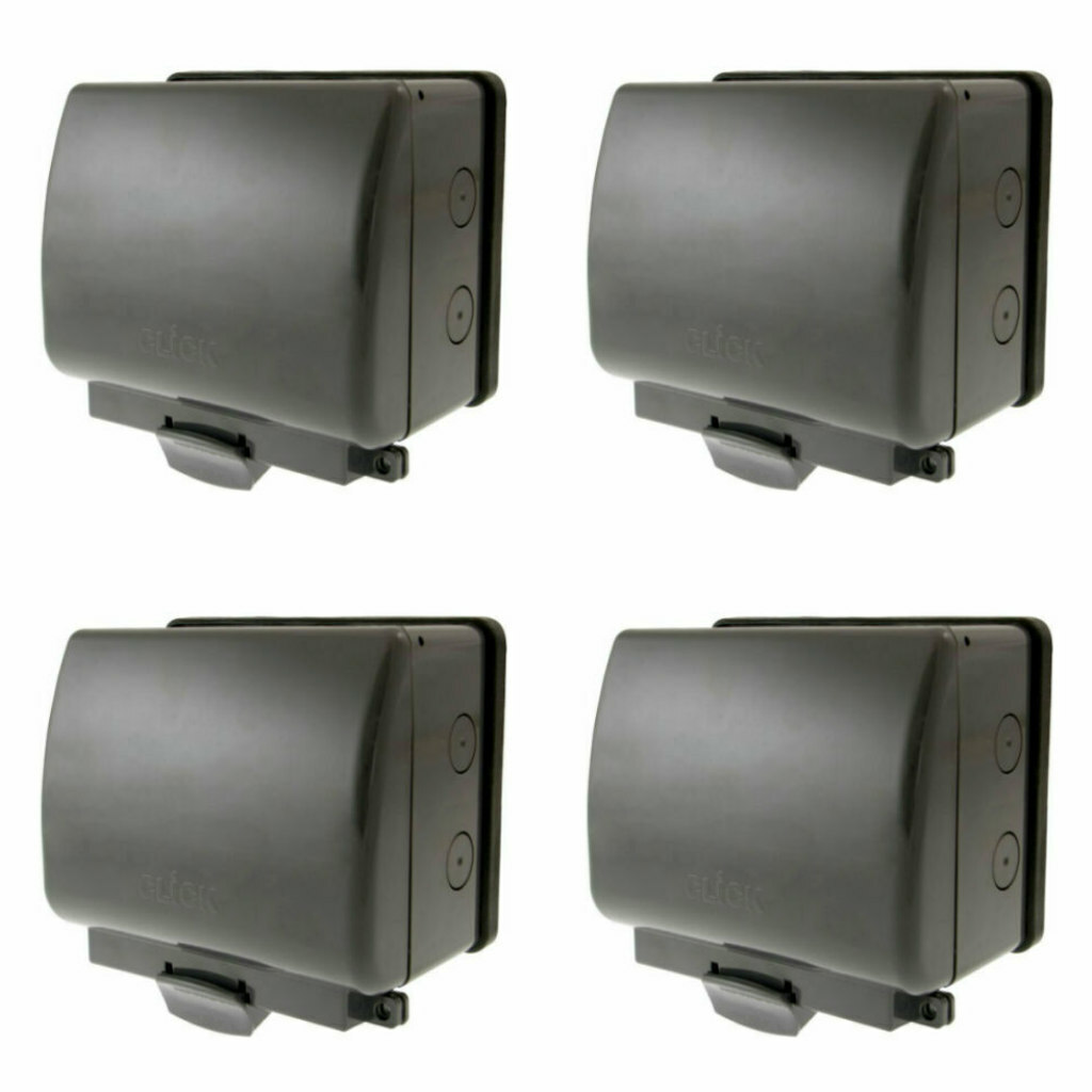 Click Oa036ag 'Aquip' Outdoor Weatherproof 13A Socket Ip66 2 Gang Double Pole - Image 14