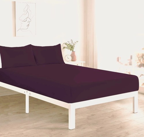 Extra tief 40 cm/16 Zoll Spannbettlaken Baumwolle reichhaltige Bettlaken für Matratze alle Größen - Bild 65 von 92