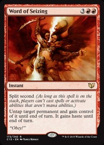 Word of Seizing x4 - Commander 2015 - NM-Mint, English - Commander 2015