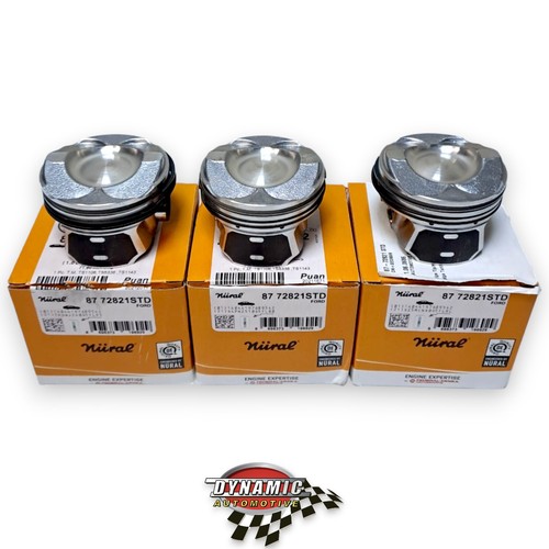 3X NEW NÜRAL 72.40MM PISTON & RING  FOR FORD FOCUS ECOSPORT CMAX 1.0 ECOBOOST - Picture 1 of 6