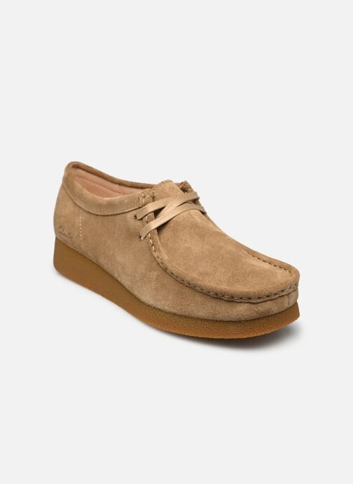 CLARKS SCARPA UOMO IN CAMOSCIO DARK SAND WALLABEE EVO