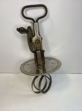 Vintage Manual Hand Egg Beater Mixer A&J Made in USA Pat Oct 9, 1923