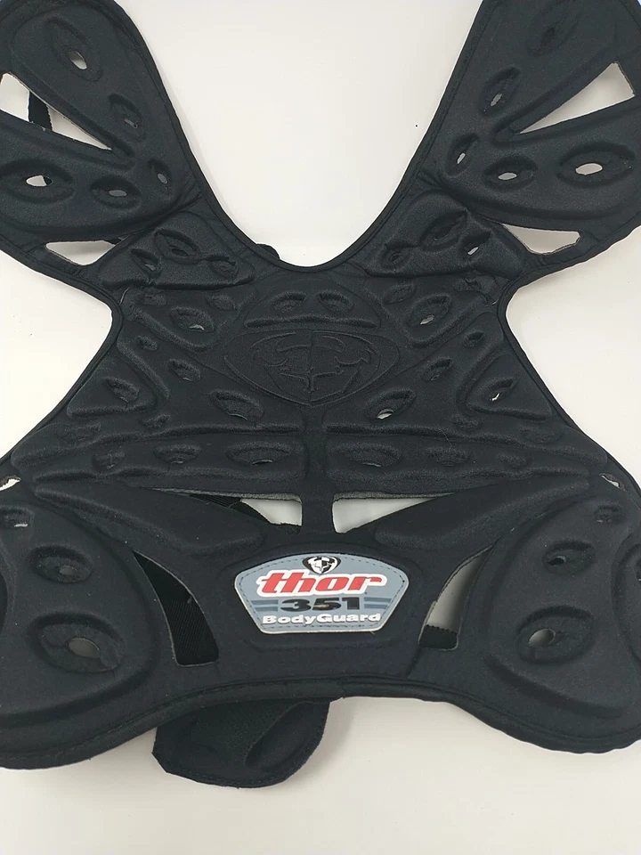 Protector de pecho Thor 351 cuerpo suave tamaño adulto pequeño, negro, motocross Foto 3 de 4
