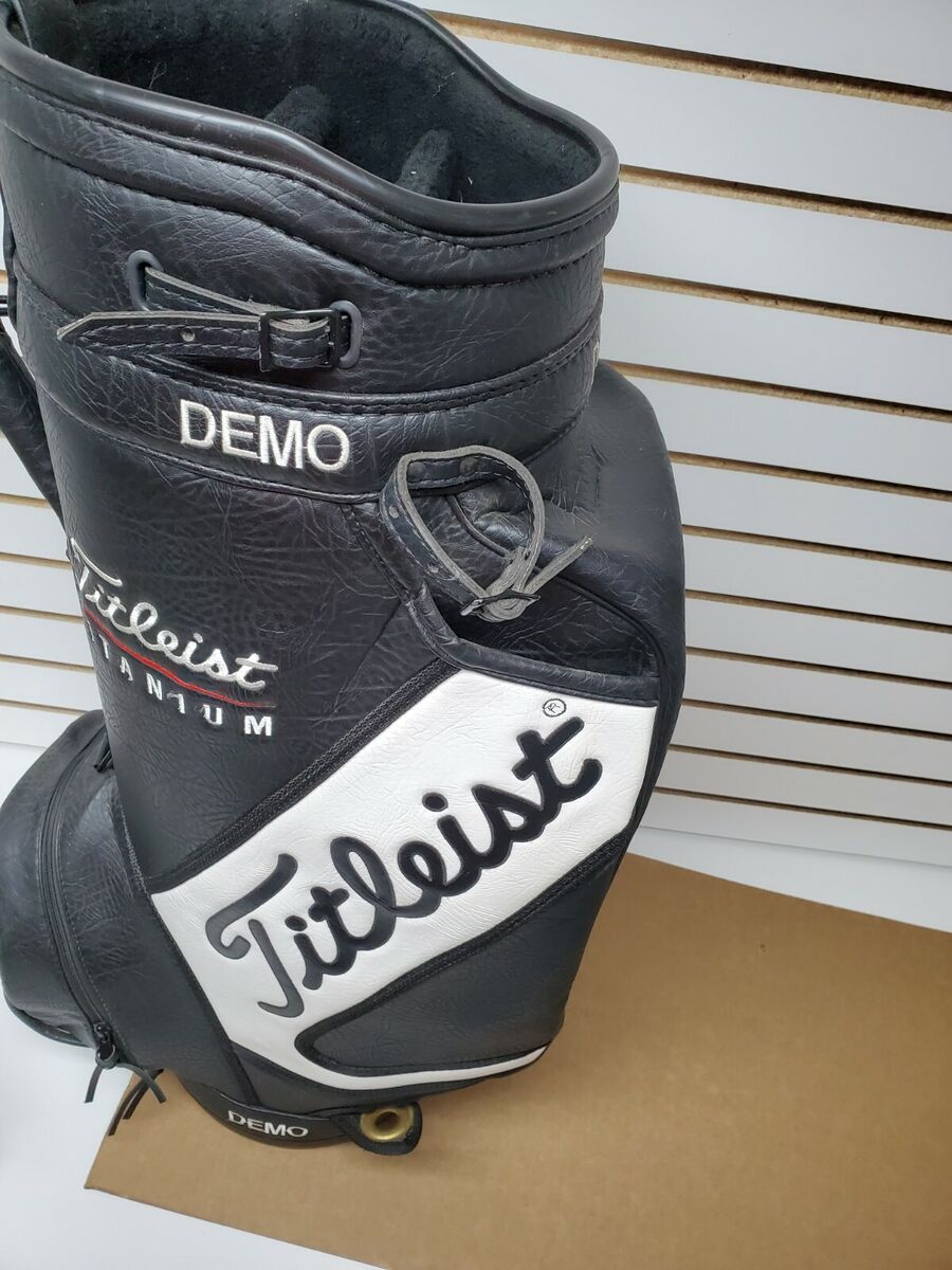 GOLF BAG Titleist black / white Demo display cart bag RARE GOLF BAG Titleist black / white Demo display cart bag RARE