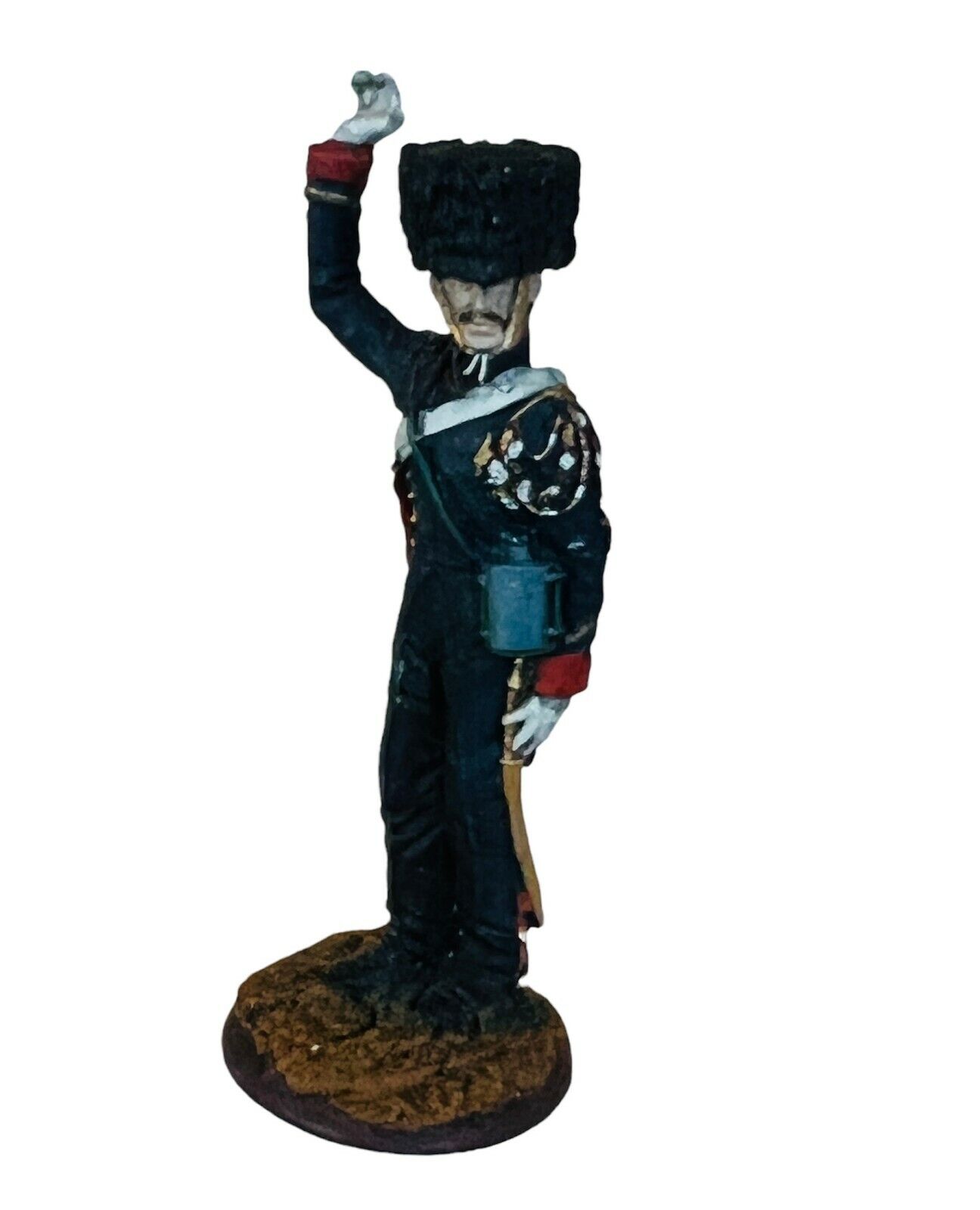 Toy Soldier vtg Franklin Mint Waterloo Regiment 1979 Imperial Guard Officer sous