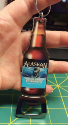 New Alaskan Husky IPA Bottle Opener - Alaska Husky IPA Pale Ale Keychain Opener