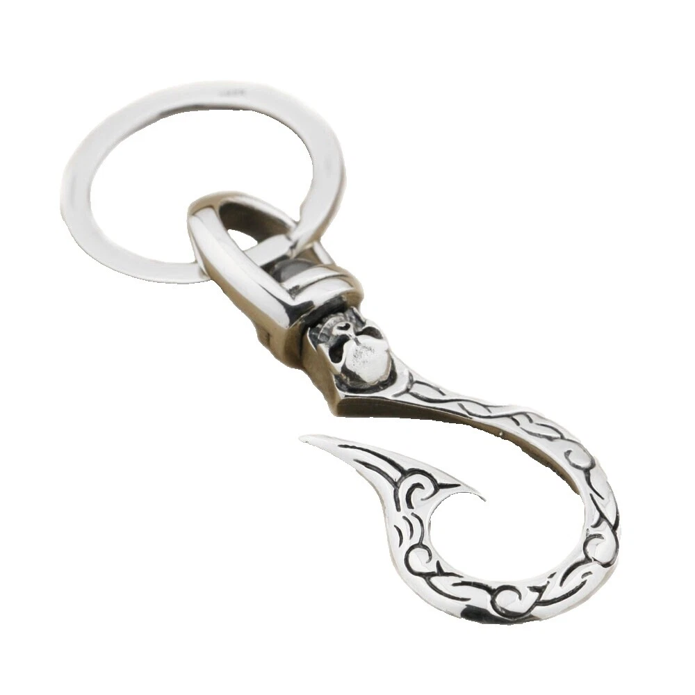 Skeleton & Skulls Silver Key Chains, Rings & Cases for Men