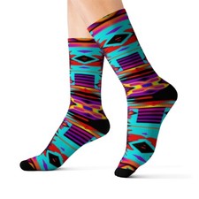 All Over Print Adult Socks Southwestern Navajo Pattern Aztec Native American