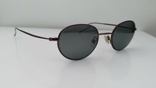Vintage DKNY 6124 Bronze Metal Oval Sunglasses FRAMES ONLY Italy